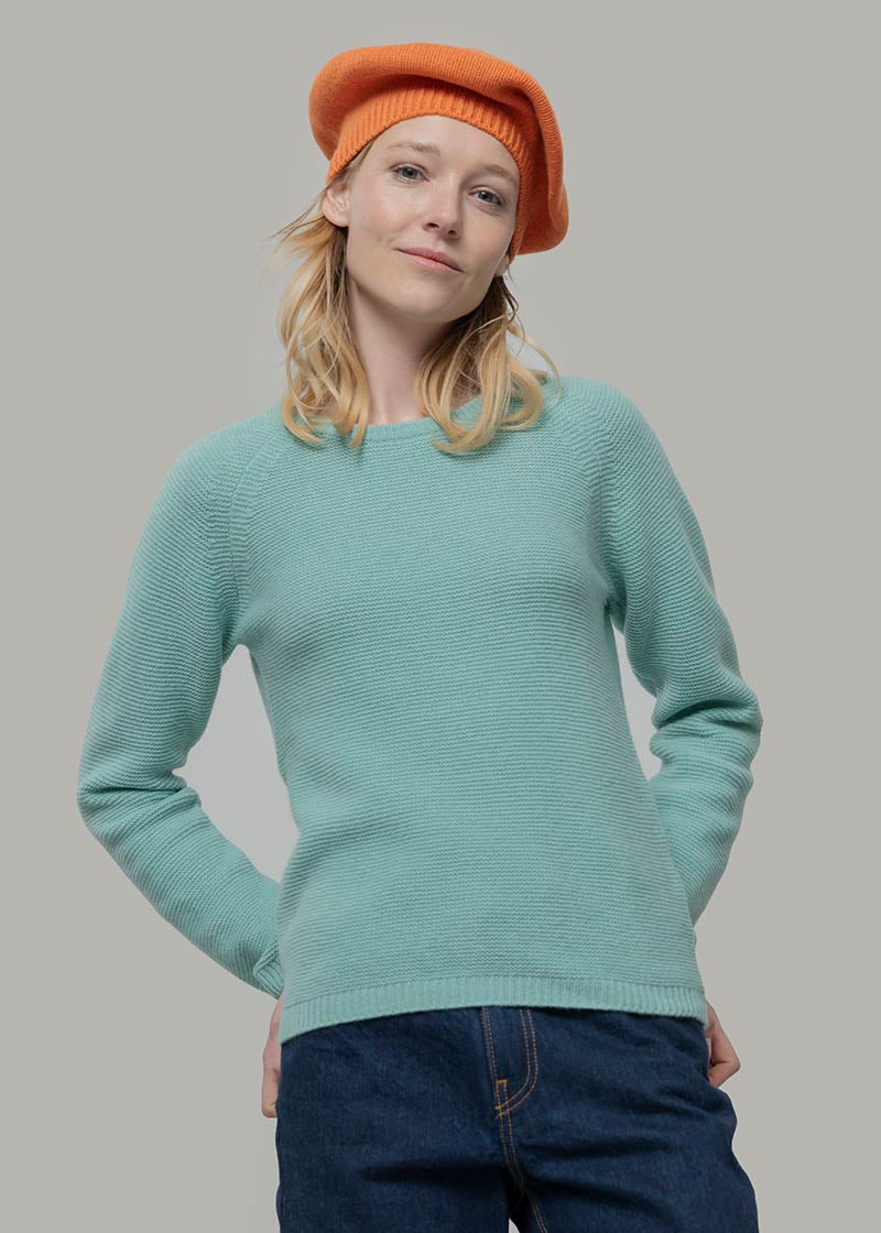 Verde Menta | Maglia cashmere rigenerato