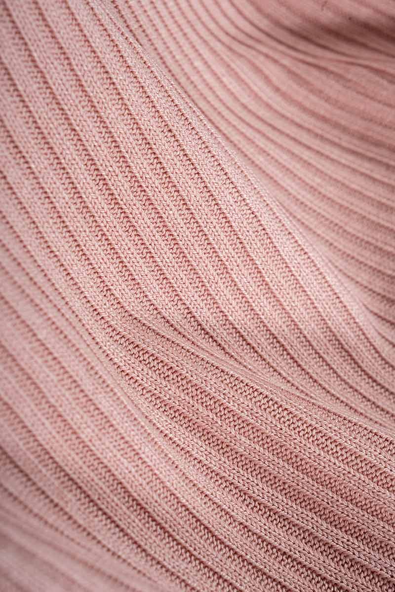 Maglia Polo Donna Senza Maniche Viscosa Rosa Blanca - Rifò Lab Moda circolare made in Italy