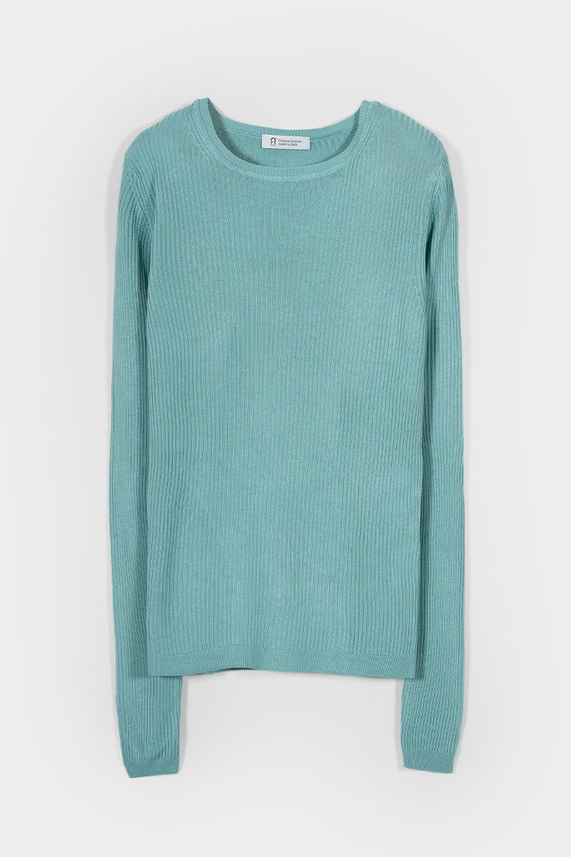 Maglia Girocollo Donna Viscosa Mireia - Rifò Lab Moda circolare made in Italy