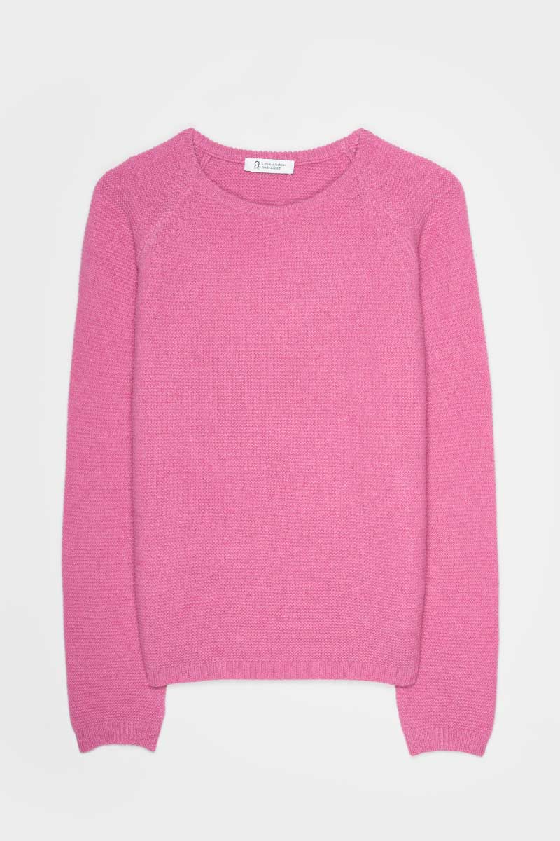 Maglia Donna Cashmere rigenerato Giulietta Rosa Confetto