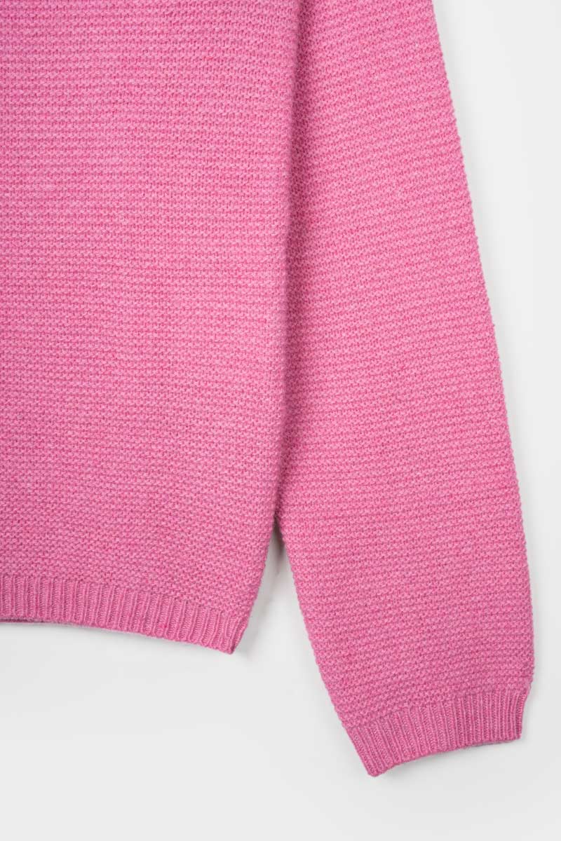 Maglia Donna Cashmere rigenerato Giulietta Rosa Confetto