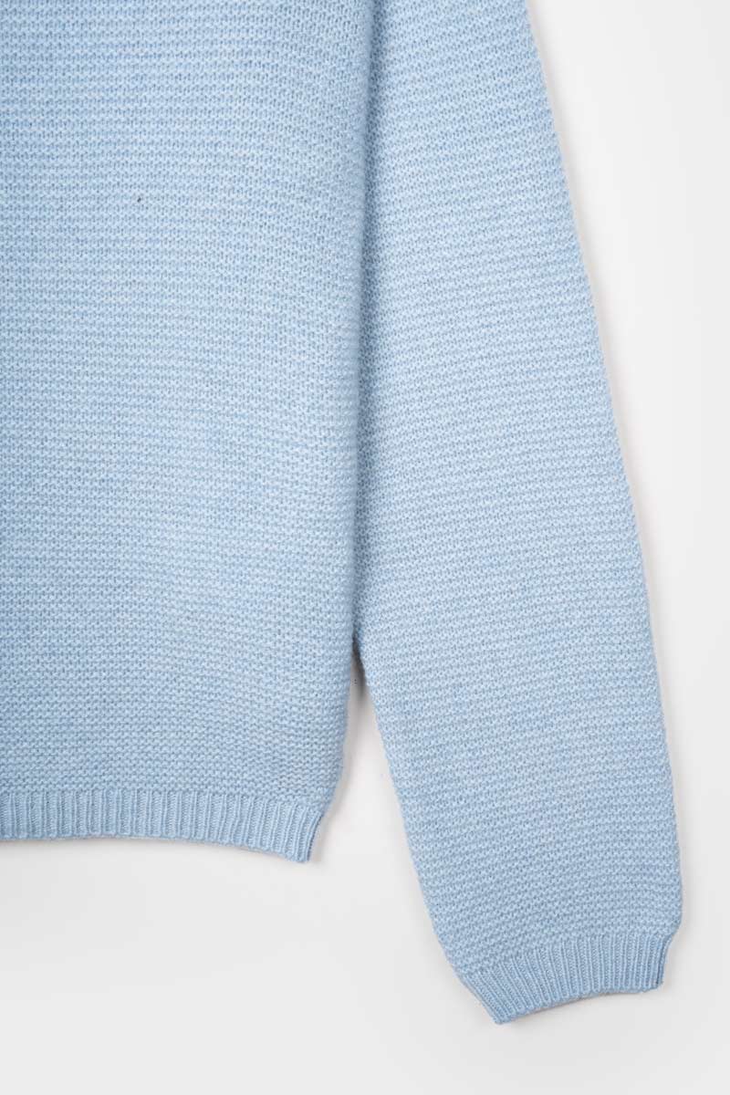 Maglia Donna Cashmere Rigenerato Giulietta Azzurro