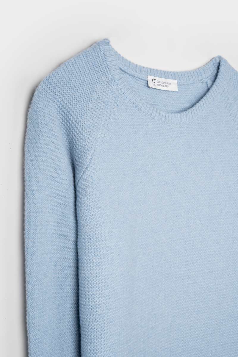 Maglia Donna Cashmere Rigenerato Giulietta Azzurro