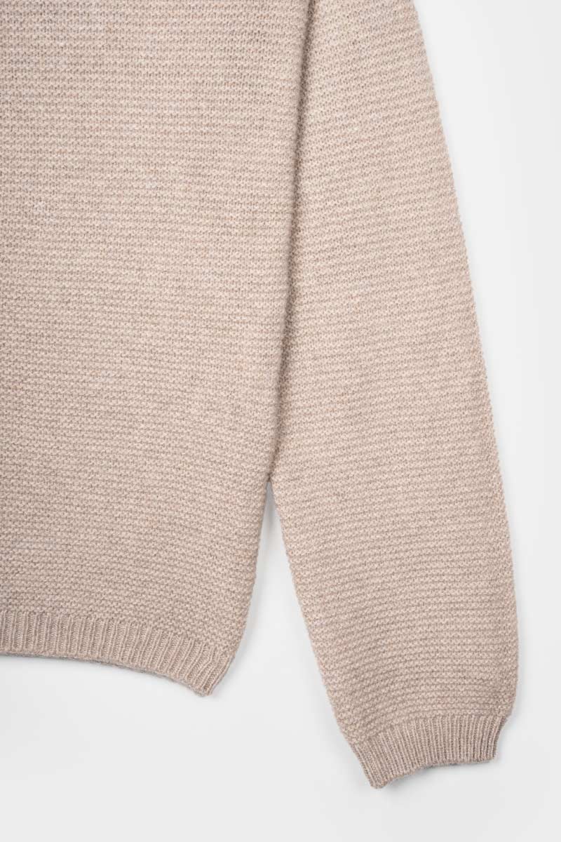 Beige Sabbia | Maglia cashmere rigenerato