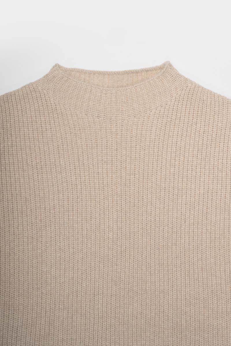 Maglia Donna Cashmere Rigenerato Melissa Beige