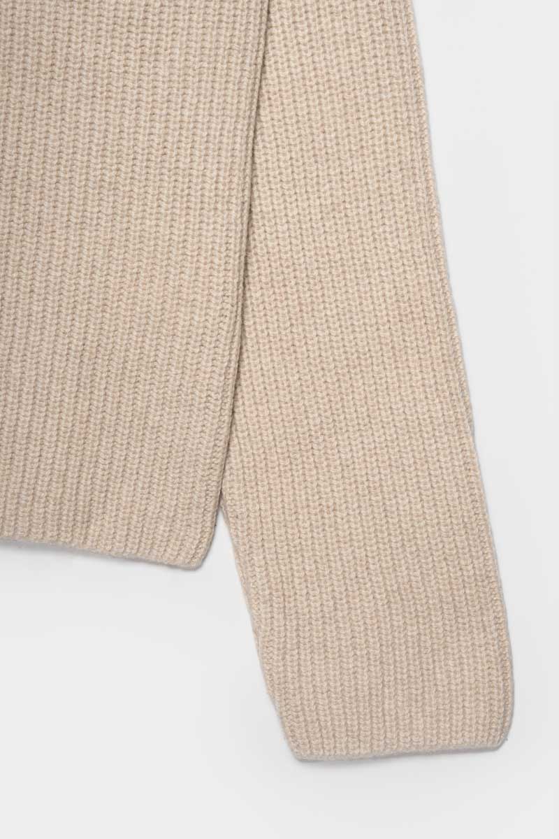 Maglia Donna Cashmere Rigenerato Melissa Beige