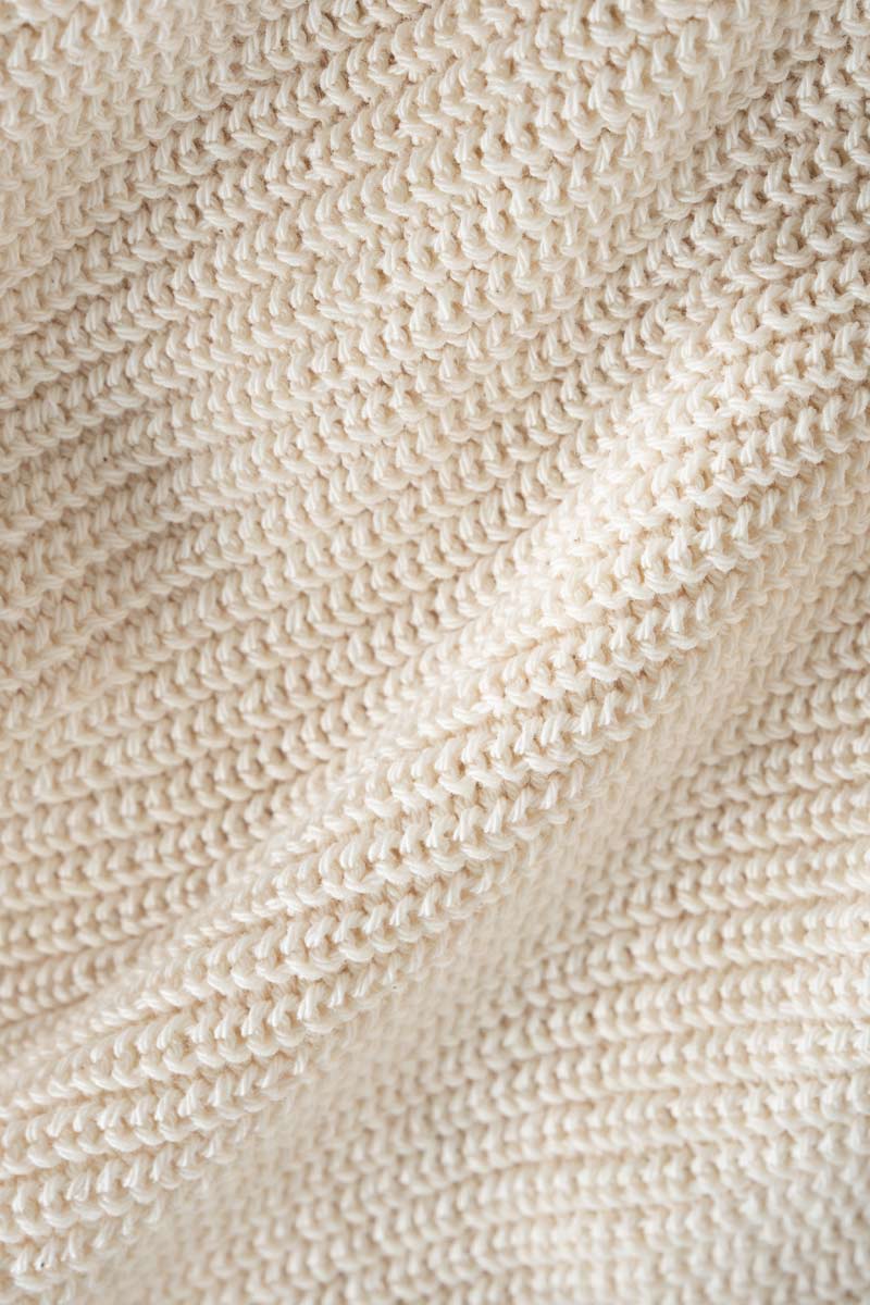 Maglia Donna Cotone Rigenerato Fanny - Gilet Donna Cotone Rigenerato Adelaide Bianco