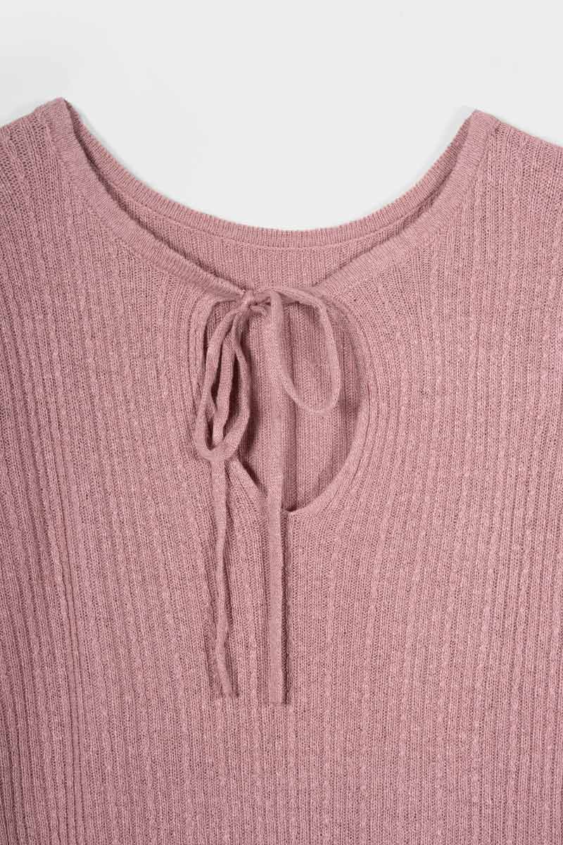 Maglia Seta Donna Nausicaa - Maglia scollo a barca con fiocco donna seta rigenerata - Rifò moda circolare made in Italy