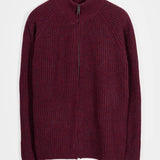 Cardigan con Zip Uomo Lana Rigenerata Vito - Rifò Lab Moda circolare made in Italy