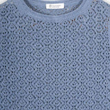 Maglia Traforata Donna Maglia Cotone Crochet Carmen - Rifò Lab Moda circolare made in Italy
