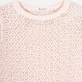 Maglia Traforata Donna Maglia Cotone Crochet Carmen - Rifò Lab Moda circolare made in Italy
