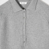 Maglione Polo Donna Lana con Bottoni Demetra - Rifò Lab Moda circolare made in Italy
