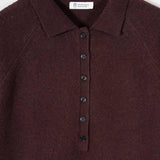 Maglione Polo Donna Lana con Bottoni Demetra - Rifò Lab Moda circolare made in Italy