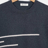 Grigio Antracite | Maglia Righe Uomo Cotone Rigenerato Adone