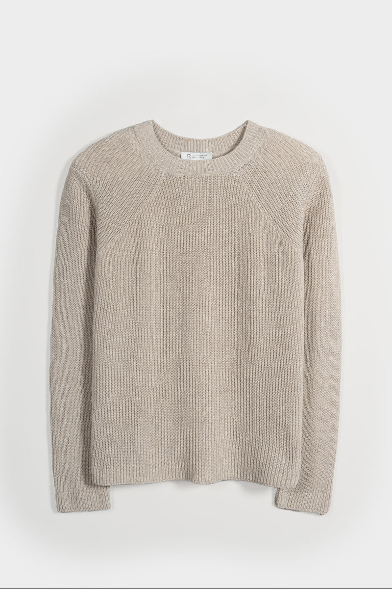 Maglia Donna Cotone Rigenerato Fanny Beige