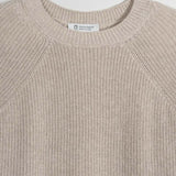 Maglia Donna Cotone Rigenerato Fanny Beige