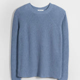 Maglia Donna Cotone Rigenerato Fanny Blu Indigo