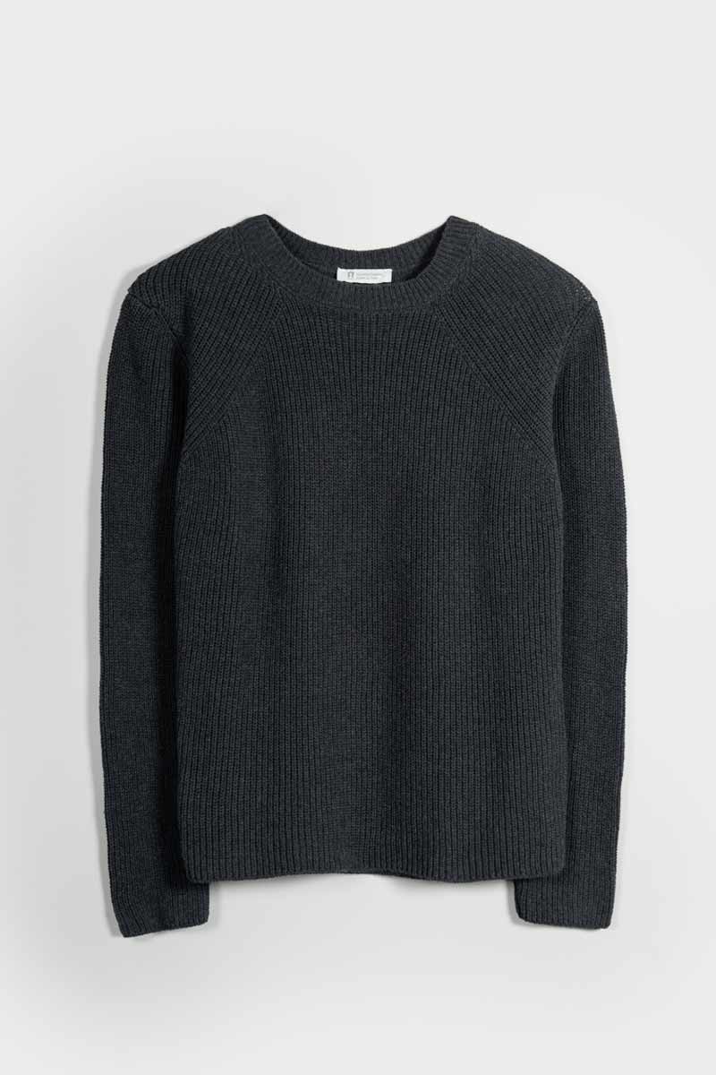 Maglia Donna Cotone Rigenerato Fanny Nero Grigio