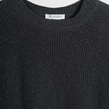 Maglia Donna Cotone Rigenerato Fanny Nero Grigio