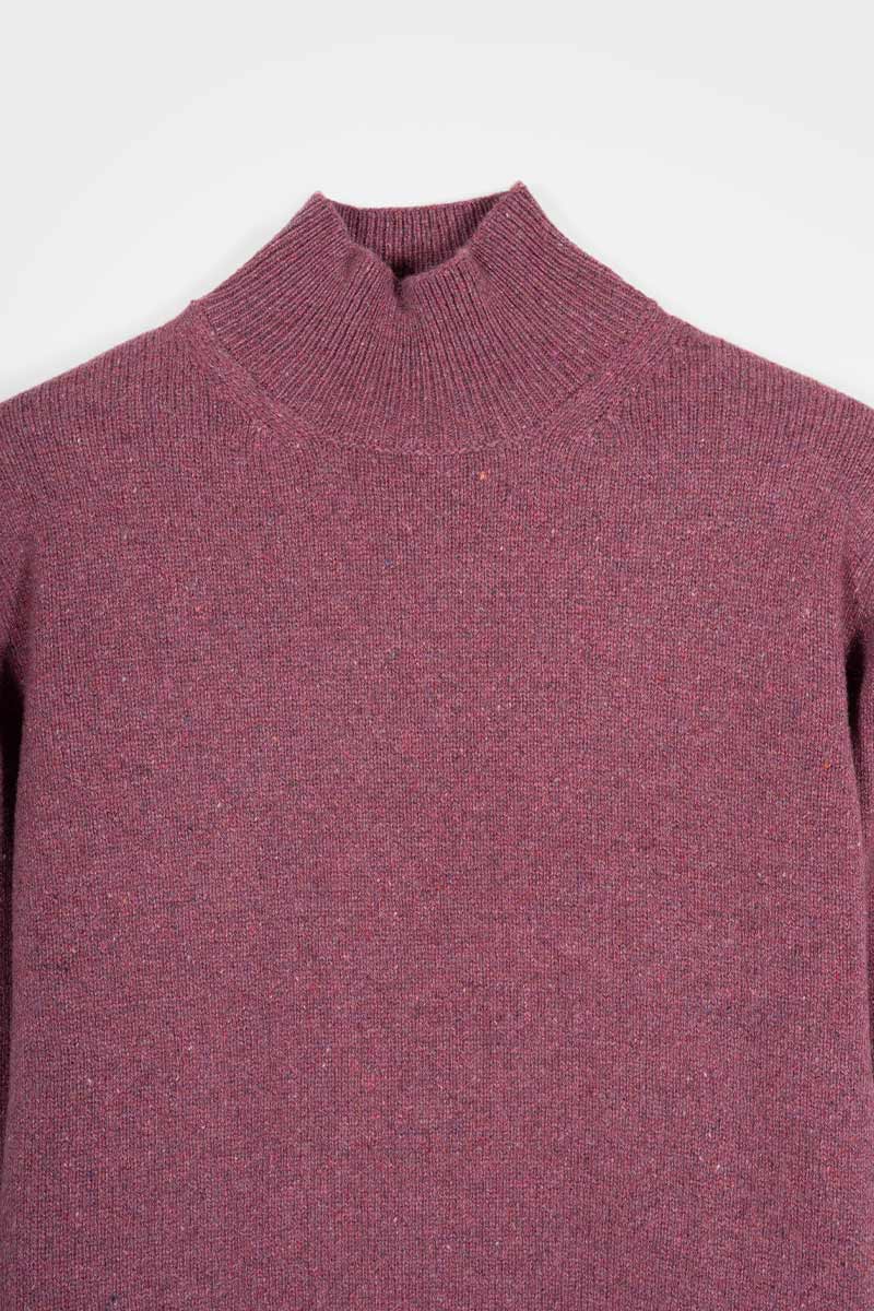 Maglia Collo Alto Cashmere Donna Ada - Rifò moda circolare made in Italy
Rosso Marsala