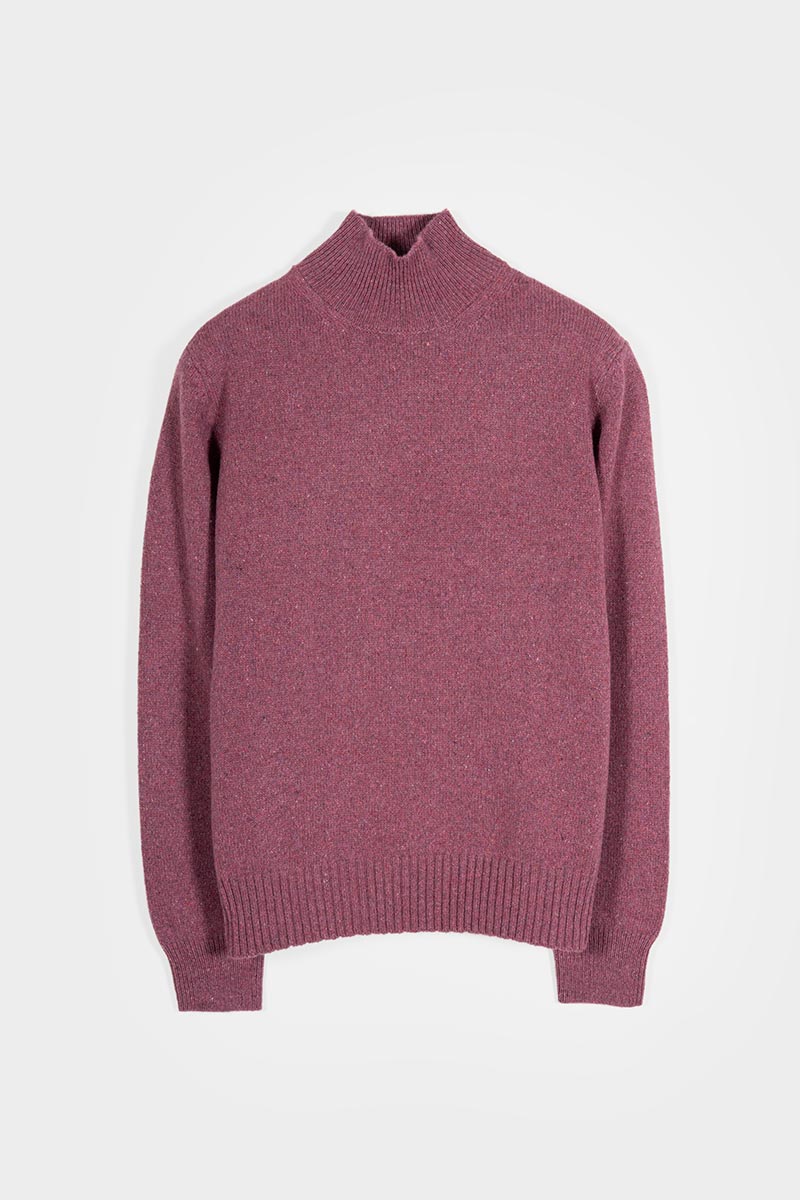 Maglia Collo Alto Cashmere Donna Ada - Rifò moda circolare made in Italy
Rosso Marsala
