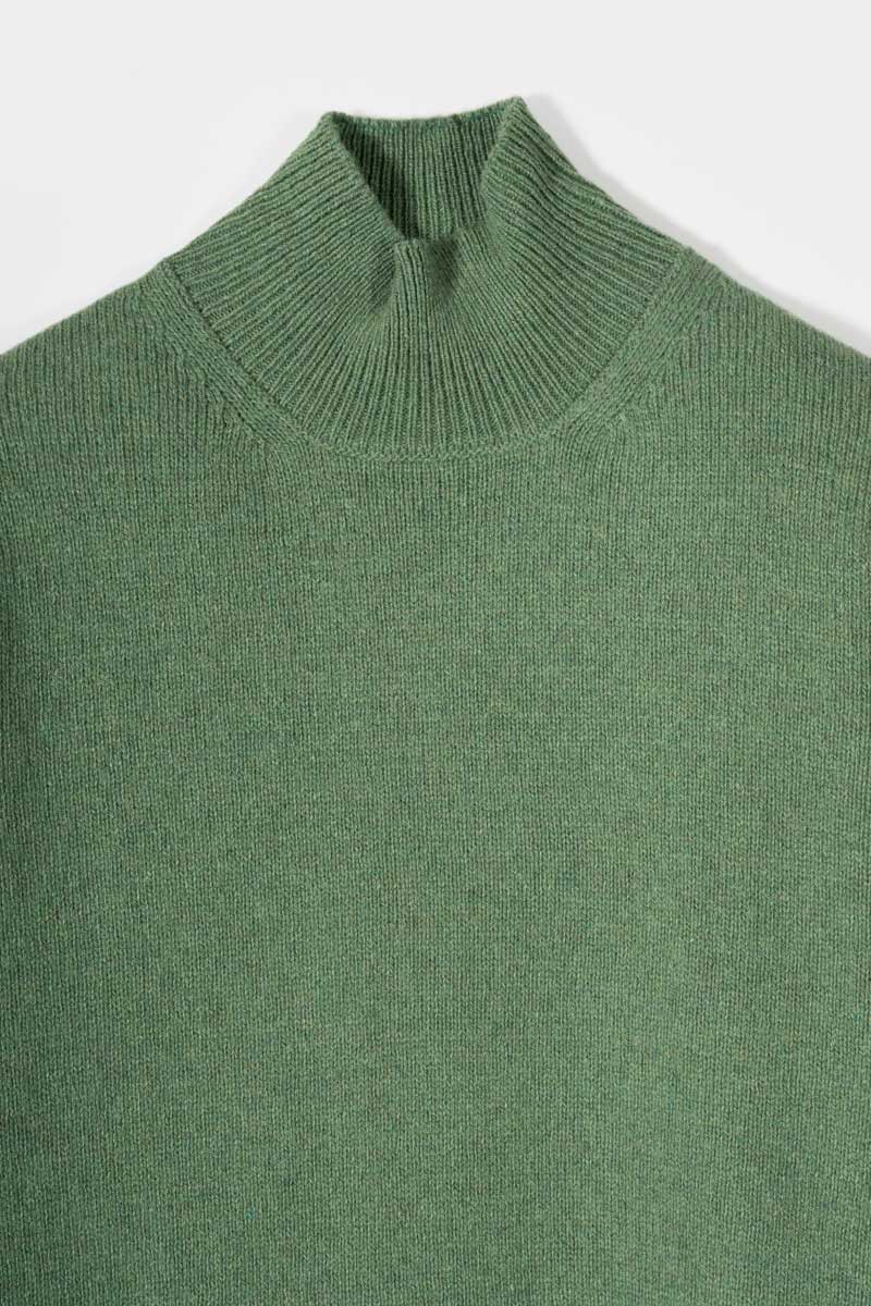 Maglia Collo Alto Cashmere Donna Ada - Rifò moda circolare made in Italy
Verde Bietola