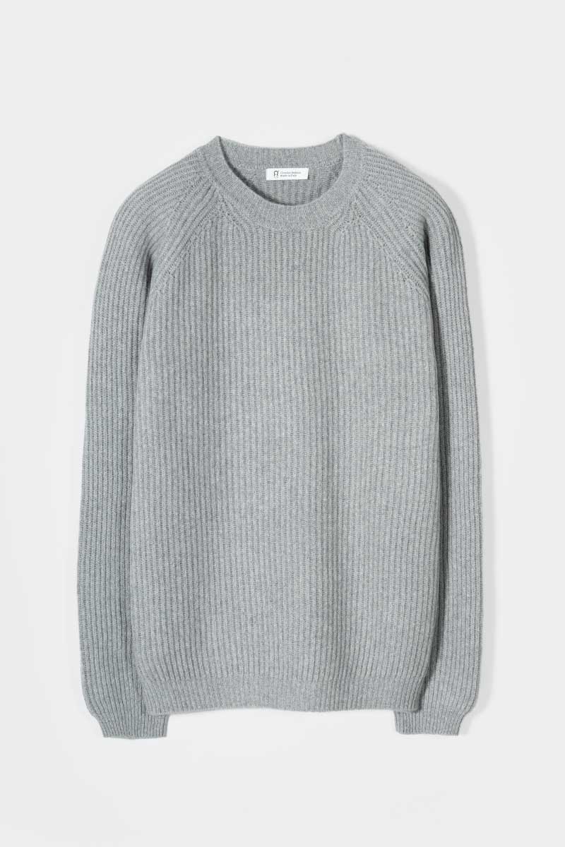 Maglione Girocollo Uomo Cashmere Sante - Rifò Lab Moda circolare made in Italy
Grigio Calce