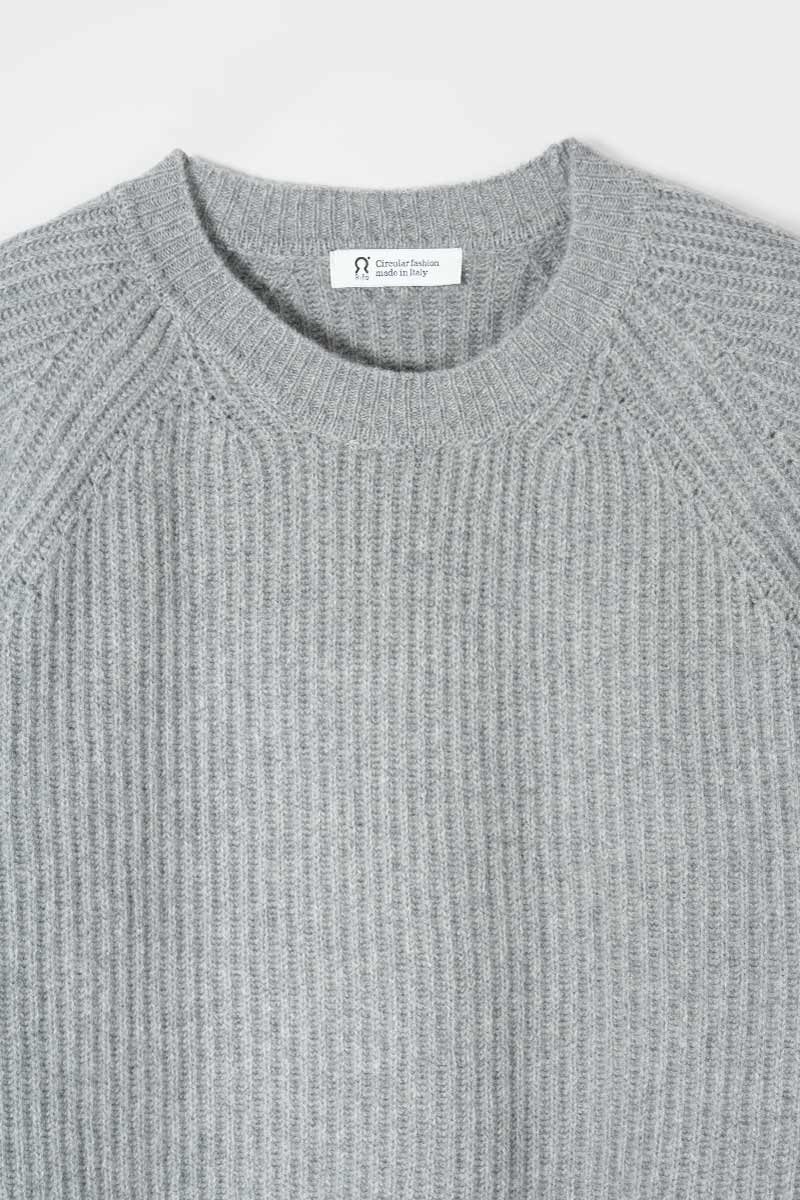 Maglione Girocollo Uomo Cashmere Sante - Rifò Lab Moda circolare made in Italy
Grigio Calce