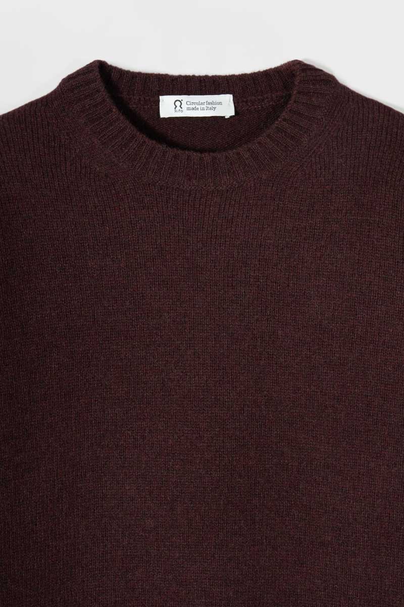 Maglia Donna Lana Rigenerata Laura - Rifò Lab Moda circolare made in Italy
Marrone Caffé