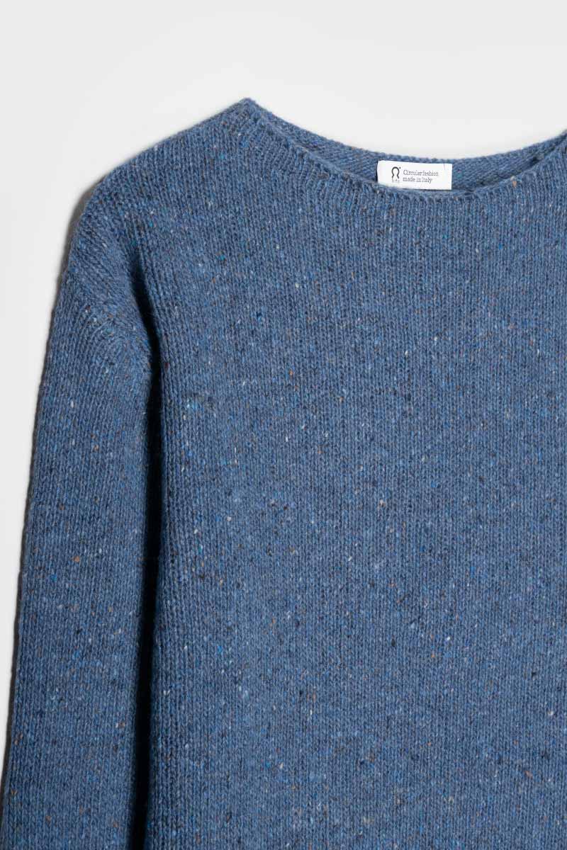 Maglia Donna Cashmere Rigenerato Eloisa Blu