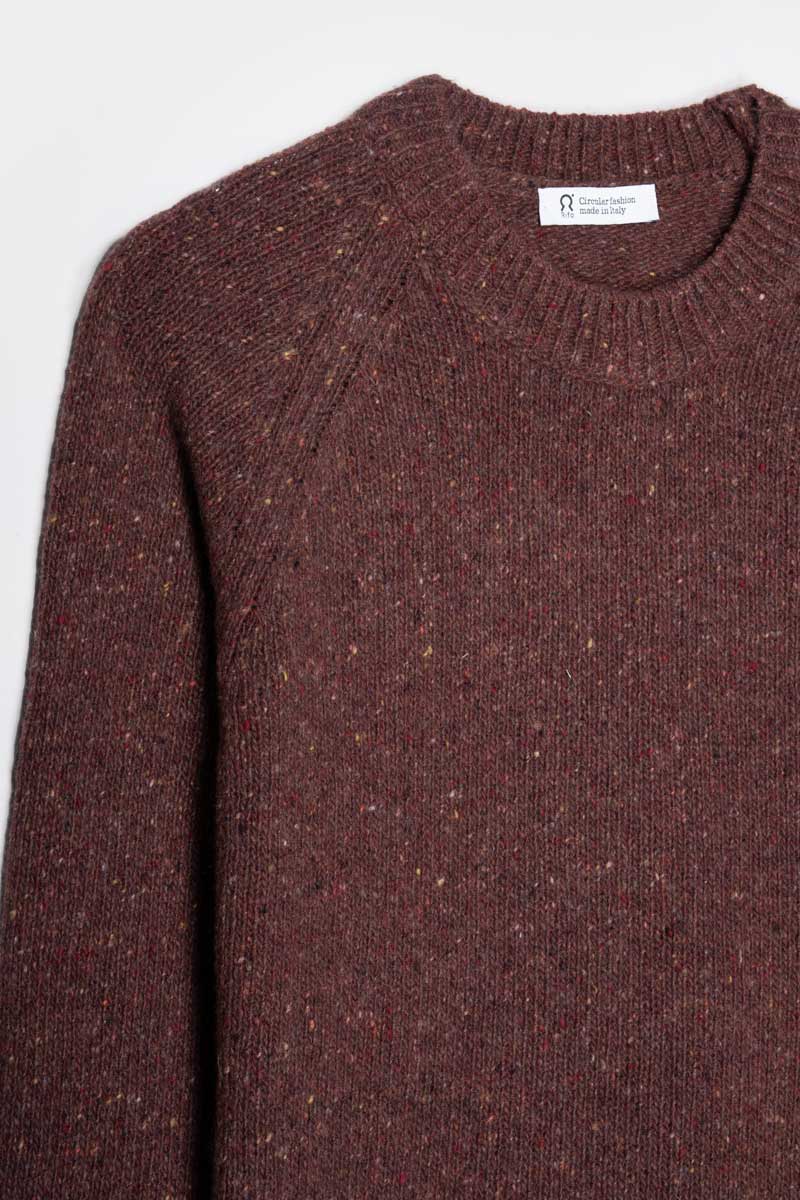 Maglia Girocollo Unisex Cashmere Rigenerato Alfredo Arancio Corten