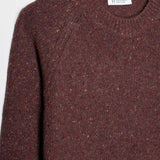 Maglia Girocollo Unisex Cashmere Rigenerato Alfredo Arancio Corten