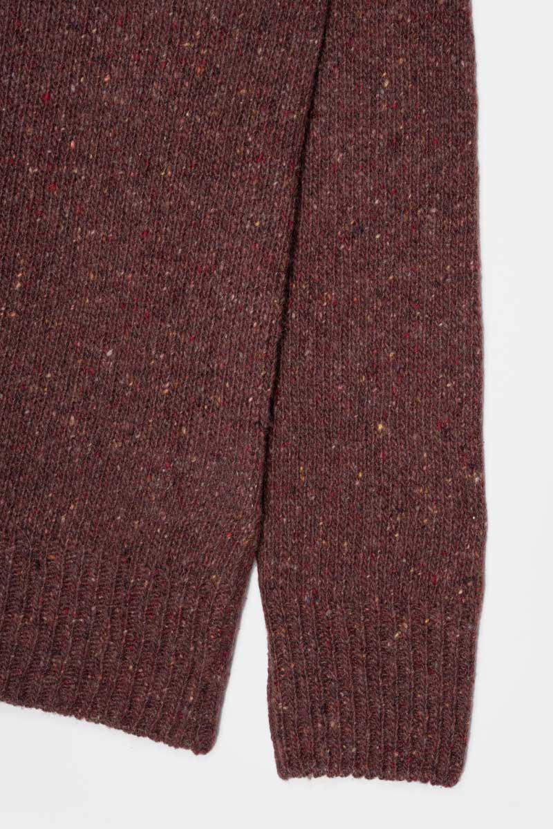 Maglia Girocollo Unisex Cashmere Rigenerato Alfredo Arancio Corten