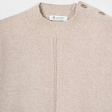 Maglia Collo Lupetto Donna Cashmere Rigenerato Barbara- Rifò Lab Moda circolare made in Italy 
