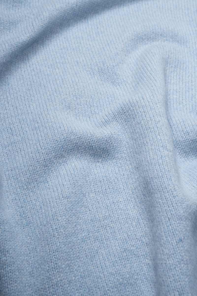 Maglia Donna Cashmere Rigenerato Erminia Azzurro