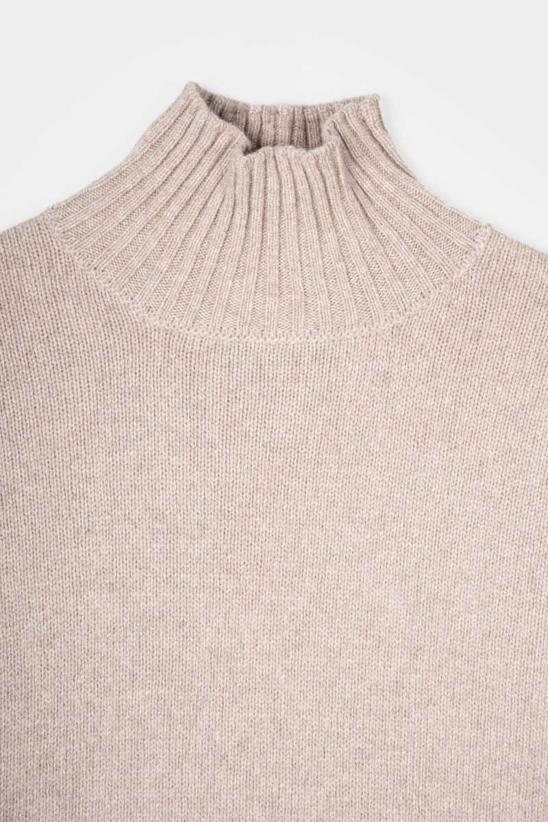 Beige Sabbia | Maglia Donna Cashmere Rigenerato Erminia