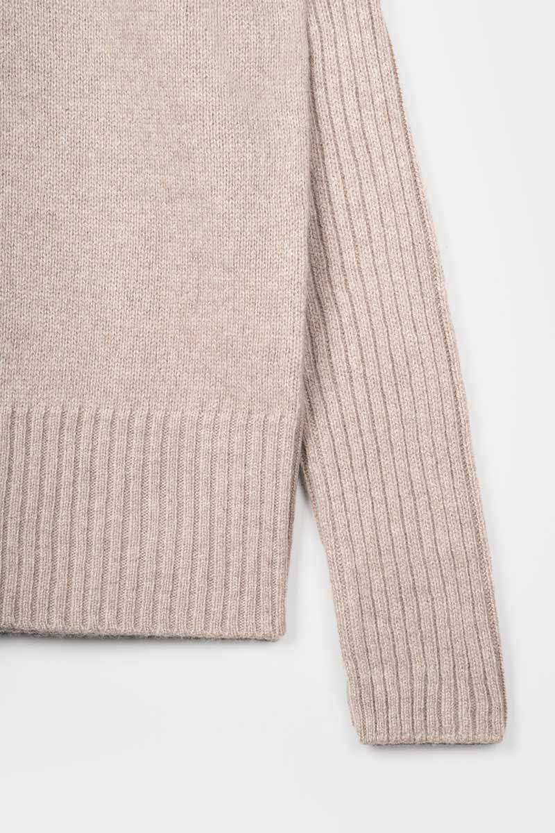 Beige Sabbia | Maglia Donna Cashmere Rigenerato Erminia