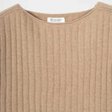 Maglia Scollo a Barca Donna Cashmere Rigenerato Luce - Rifò Lab Moda circolare made in Italy