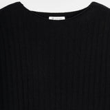 Maglia Donna Cashmere Rigenerato Luce Nero