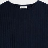 Maglia Donna Cashmere Rigenerato Luce Blu