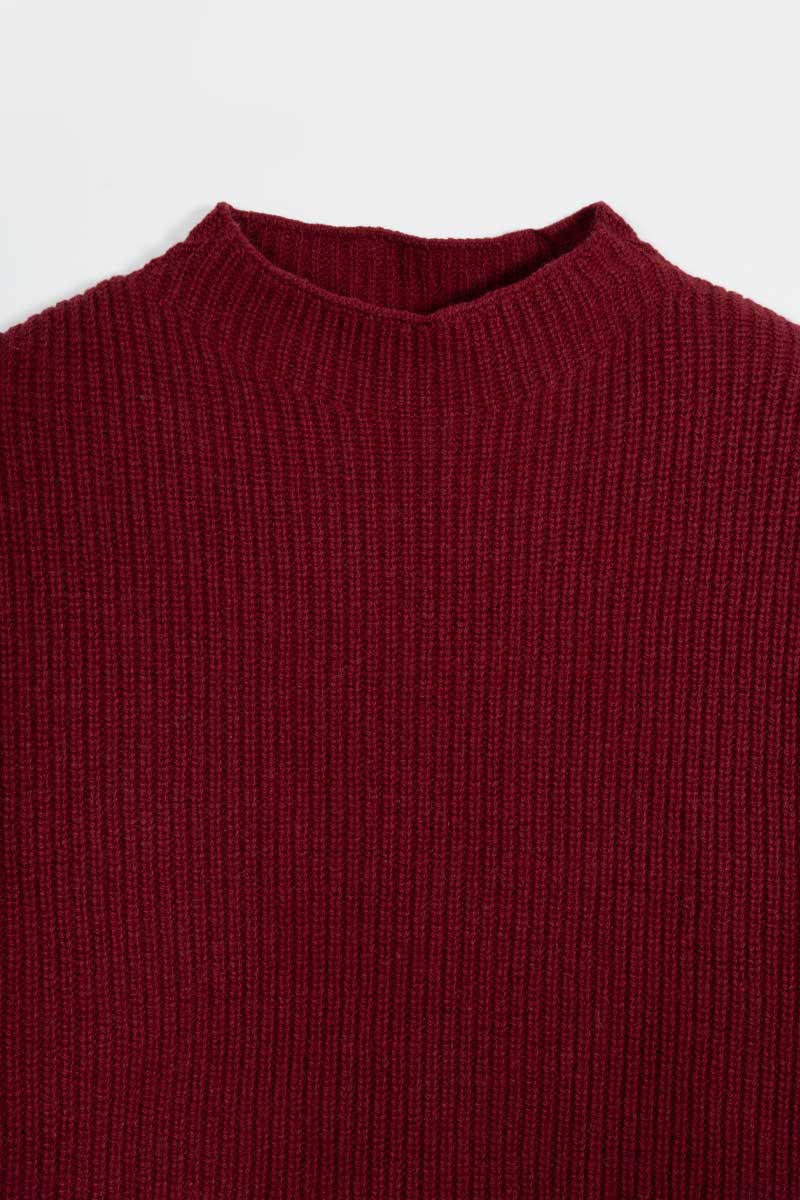 Maglia Donna Cashmere Rigenerato Melissa Rosso - Rifò Lab Moda circolare made in Italy