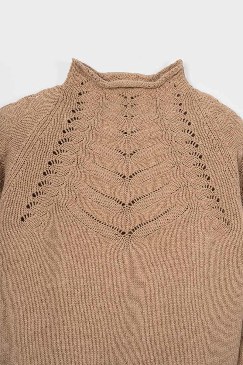 Maglia Donna Lana Corinna Maglione con Trecce Lana Rigenerata - Rifò Lab Moda circolare made in Italy