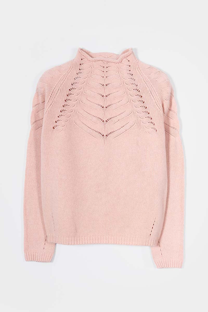 Maglia Donna Lana Corinna Maglione con Trecce Lana Rigenerata - Rifò Lab Moda circolare made in Italy