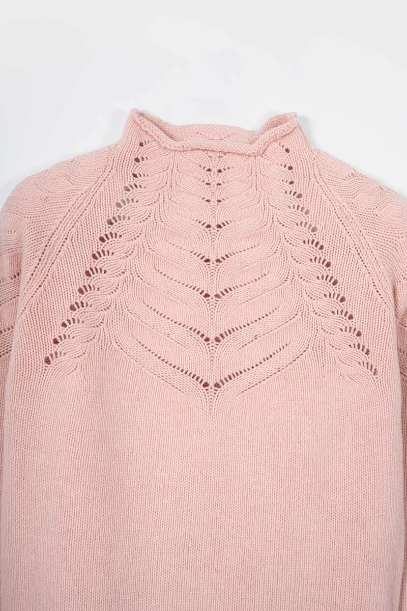 Maglia Donna Lana Corinna Maglione con Trecce Lana Rigenerata - Rifò Lab Moda circolare made in Italy
