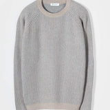 Maglione Cashmere Uomo Invernale Girocollo Amedeo - Rifò Lab Moda circolare made in Italy
Bicolor Beige Grigio