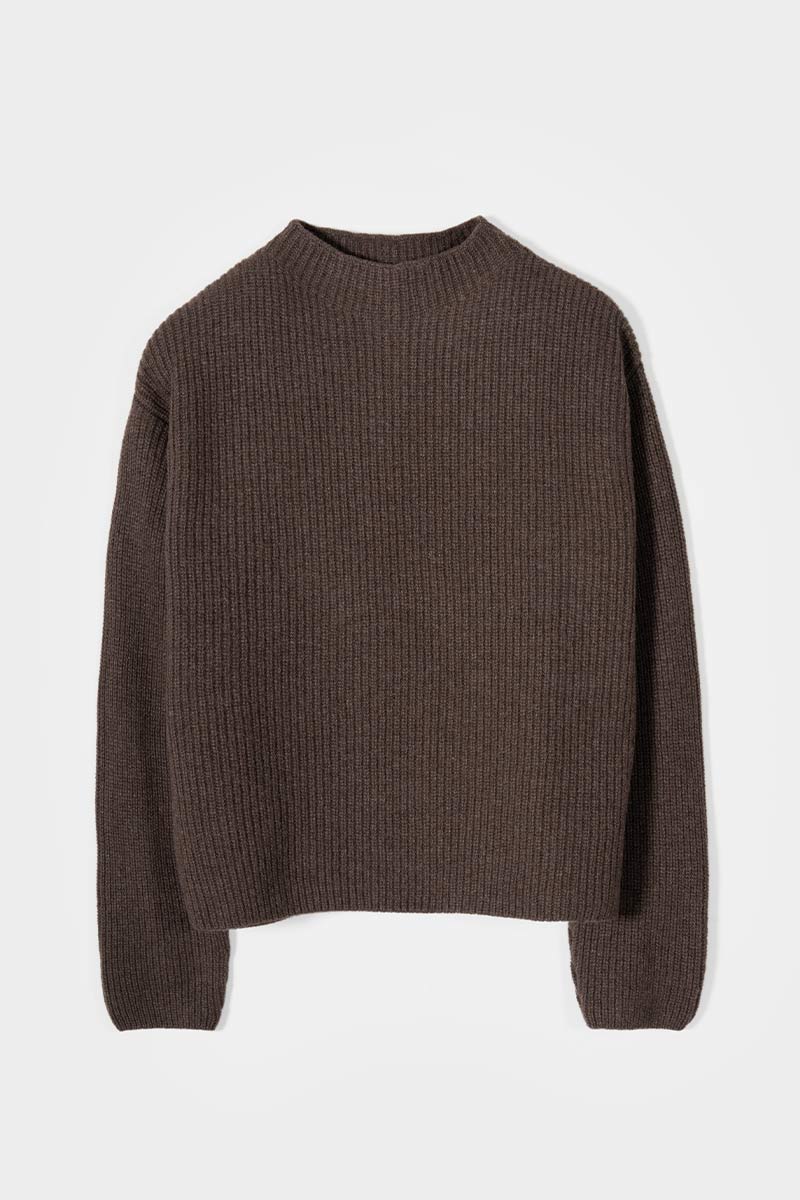 Maglia Donna Cashmere Rigenerato Melissa  - Rifò Lab Moda circolare made in Italy
Marrone Corteccia
