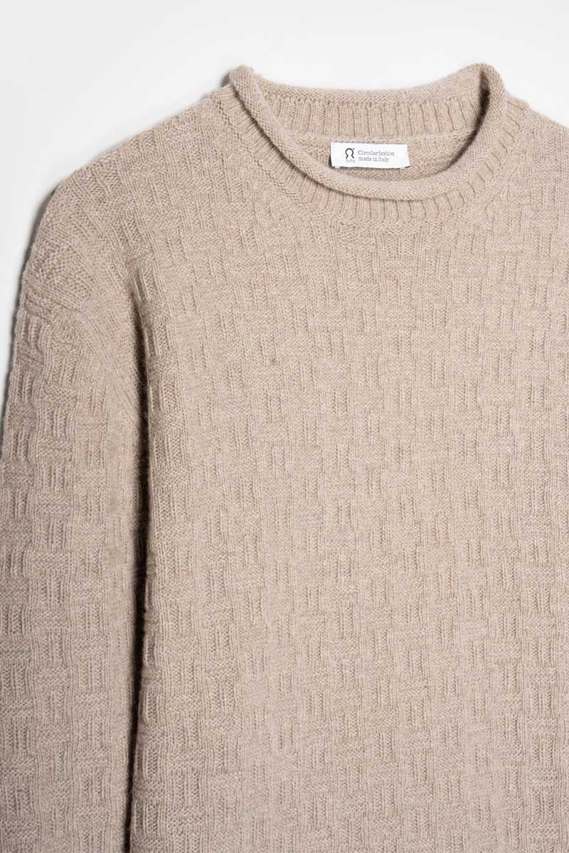 Maglia Uomo Cashmere Rigenerato Fernando Beige