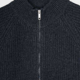 Cardigan Uomo Cashmere Rigenerato Ippolito Grigio Carbone