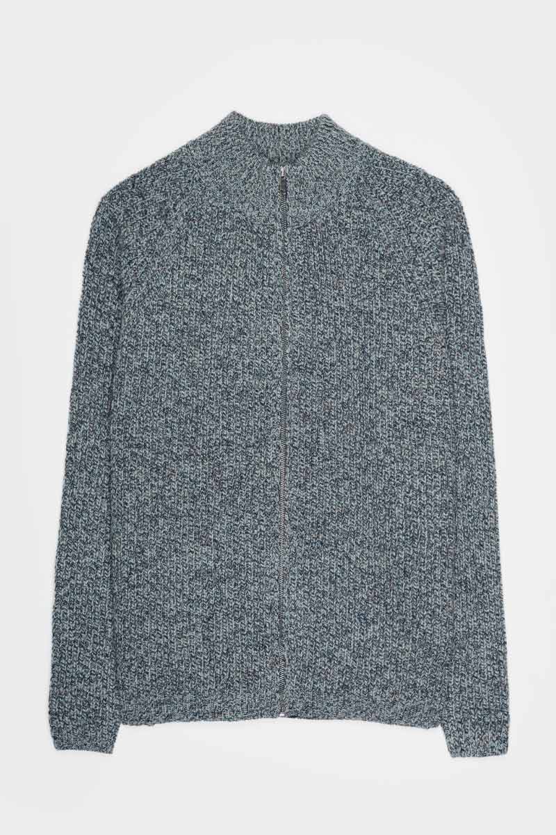 Chanteclaire Grigio Grafite | Cardigan Uomo Cashmere Rigenerato Ippolito