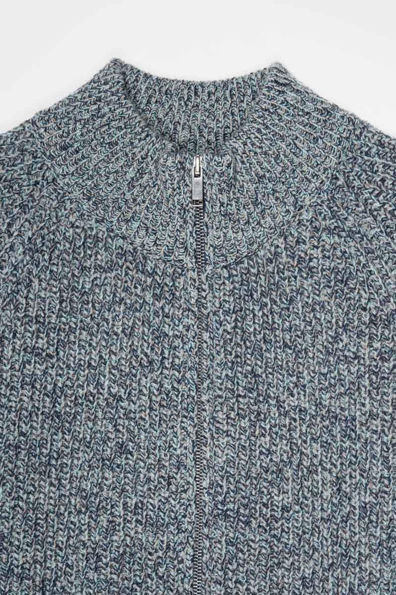 Chanteclaire Grigio Grafite | Cardigan Uomo Cashmere Rigenerato Ippolito